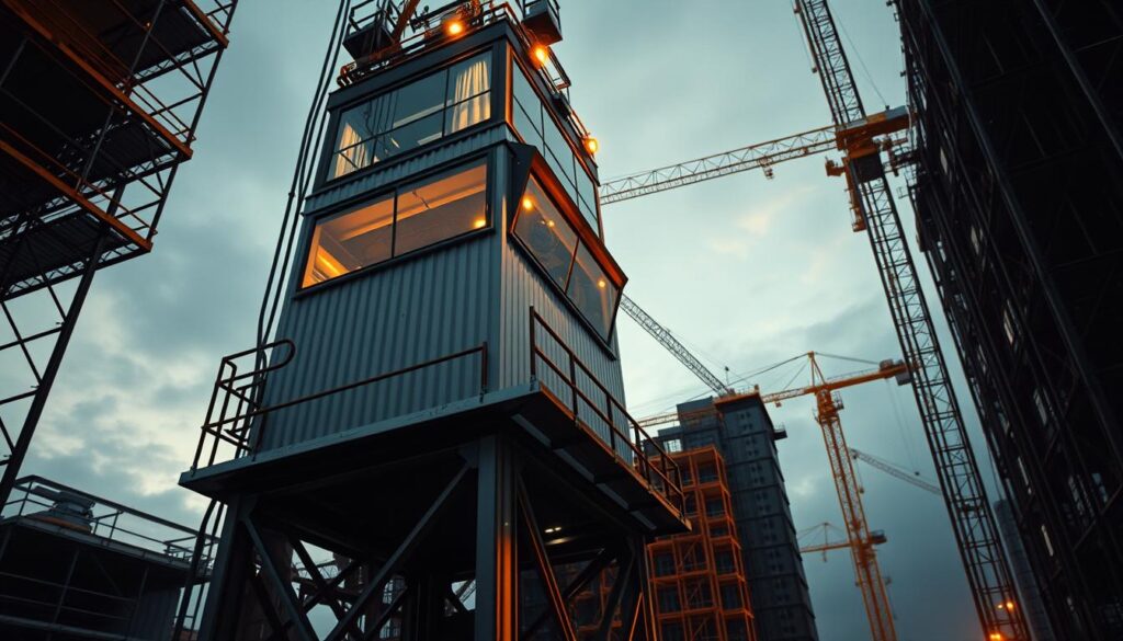 torre para segurança de perímetro em obras